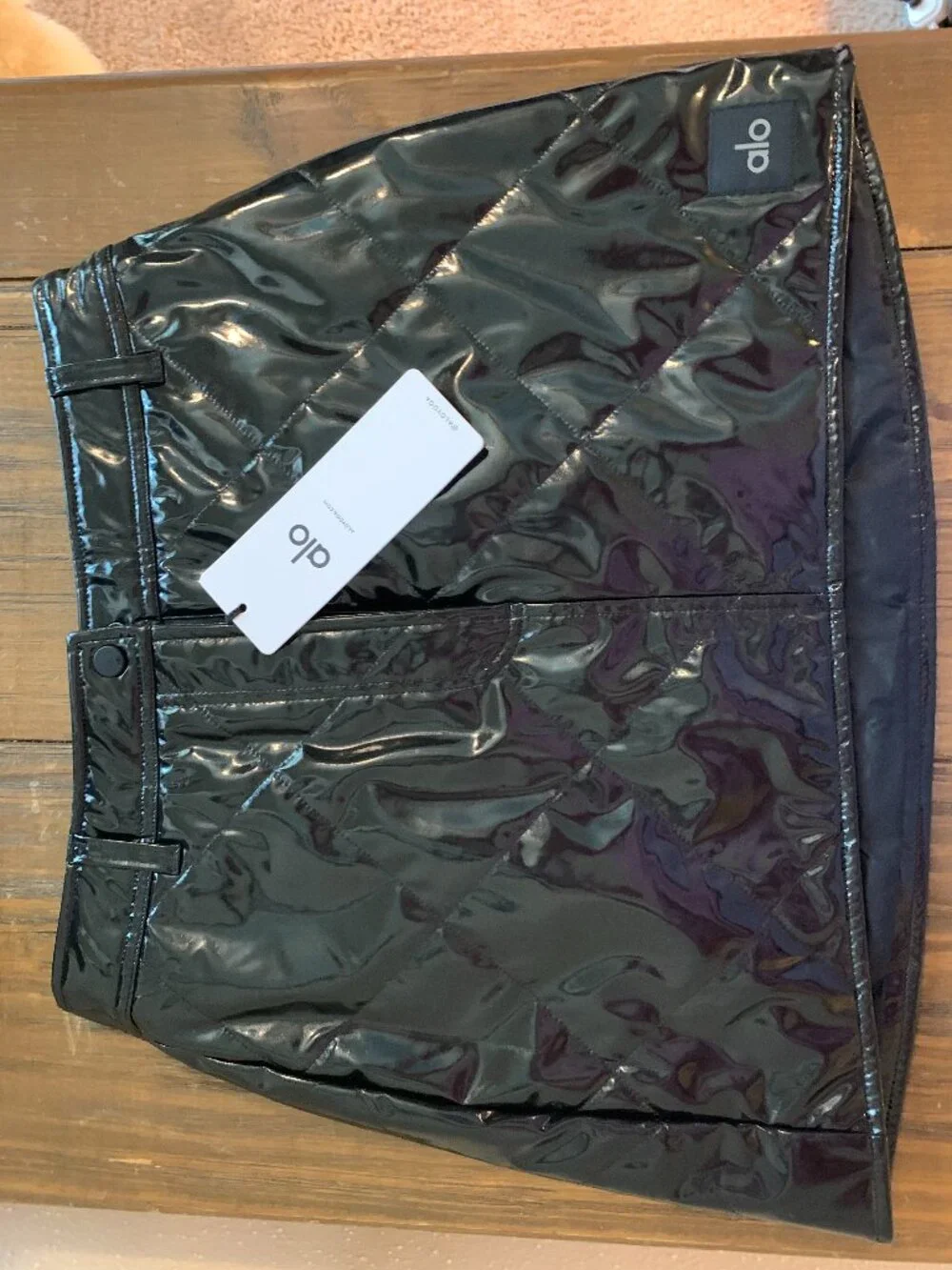 ALO Snomoto Puffer Mini Skirt, Size M NWT